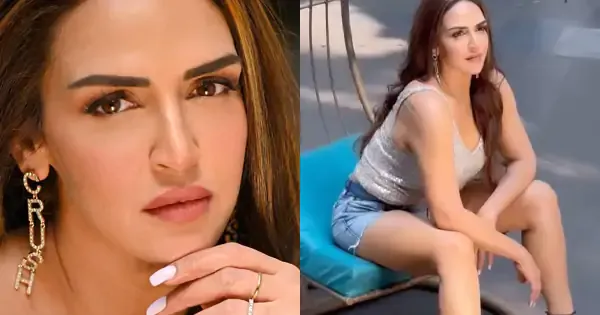 esha deol sexy legs shorts dhoom actress