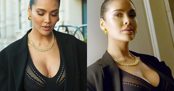 Esha Gupta in this cleavage baring all black attire wows fans with her style – see now.