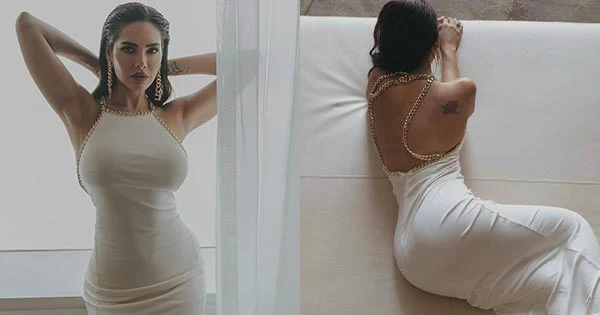 Esha Gupta in backless body hugging dress makes fans crazy – see latest hot photos.