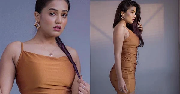 Garima Chaurasia flaunts her fine curves in this short tight fit dress – see photos.