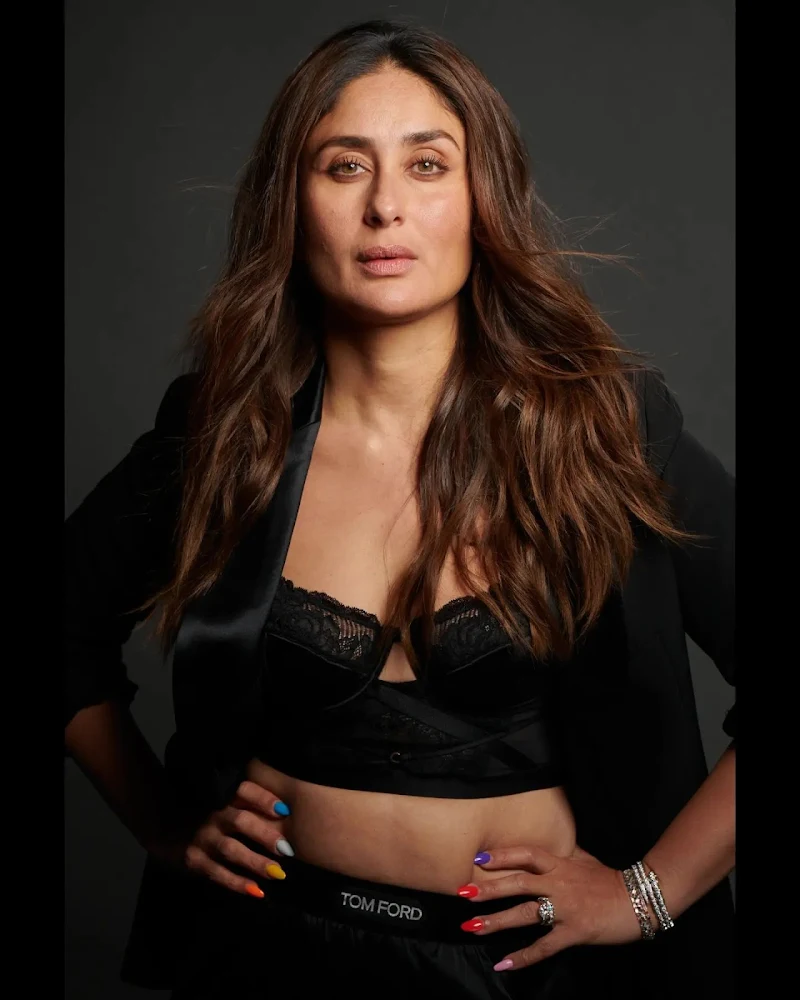 Kareena Kapoor black corset bra outfit