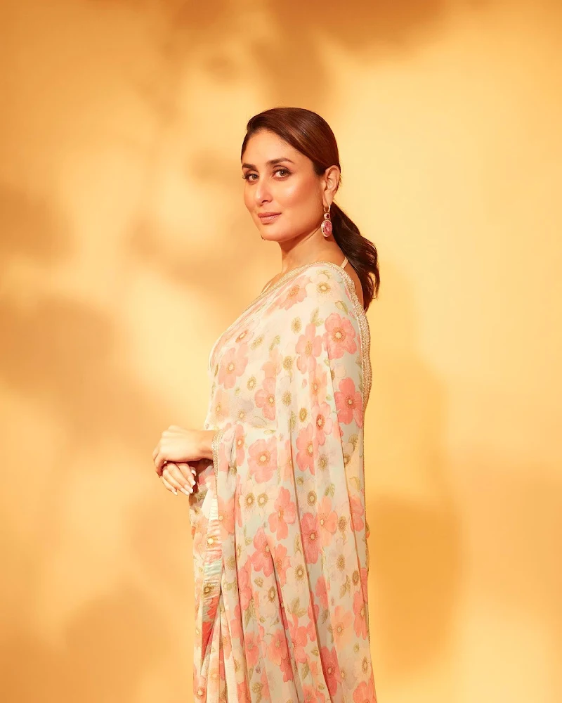 kareena kapoor saree sleeveless blouse actress