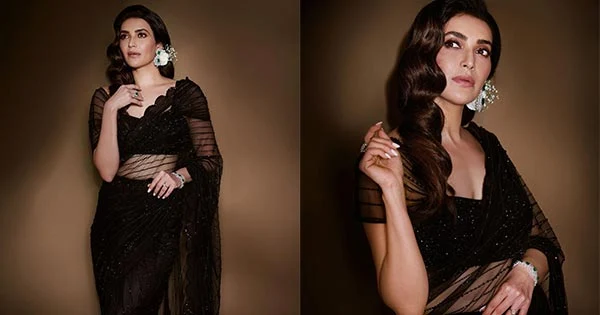 Karishma Tanna in sheer black saree sets temperature soaring – see photos.