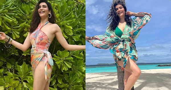 Karishma Tanna flaunts her sexy legs in these stylish beachwear – see pics from Maldives vacation.