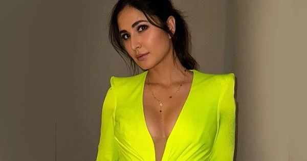 Katrina Kaif in cleavage baring neon green dress sets social media on fire – see now.