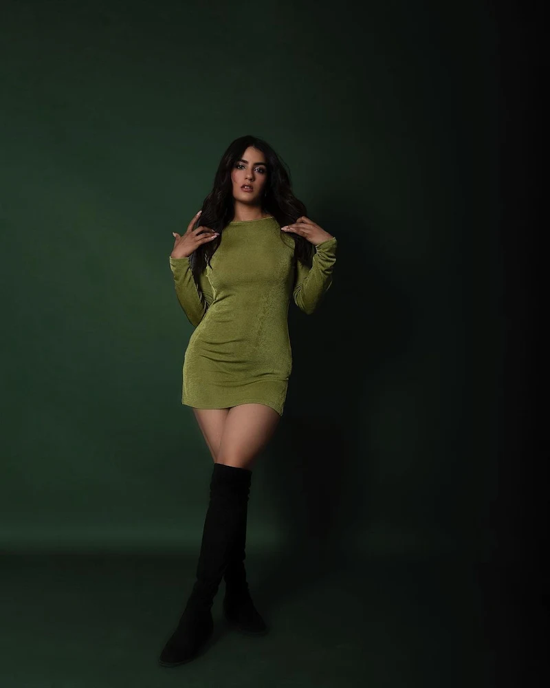 Kavya Thapar curvy actress tight short dress