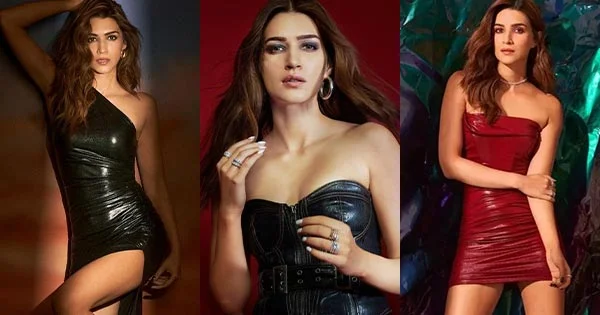 9 hot photos of Kriti Sanon in leather/latex outfits showing her style and slim toned figure – see now.