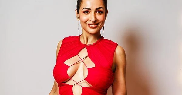 Malaika Arora in red cutout dress flaunting ample cleavage set social media on fire  – see now.