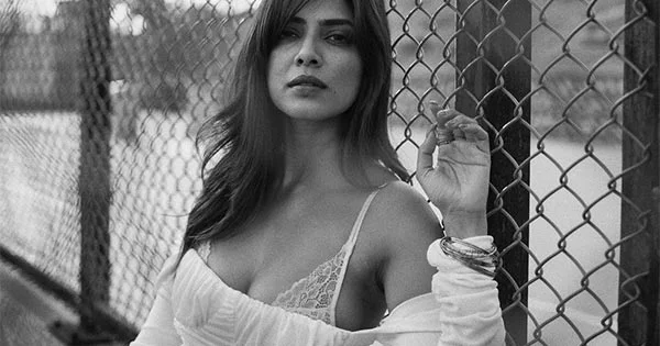 Malavika Mohanan flaunts her lacy bra in a short tight fit dress – see photos.