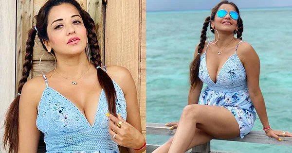 Monalisa in a short outfit flaunts ample cleavage and sexy legs – makes fans crazy with these hot photos.