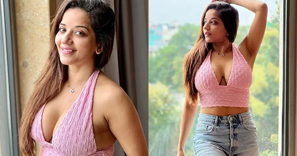 Monalisa rocks a cleavage baring top with jeans – see latest hot photos of this curvy diva of TV.