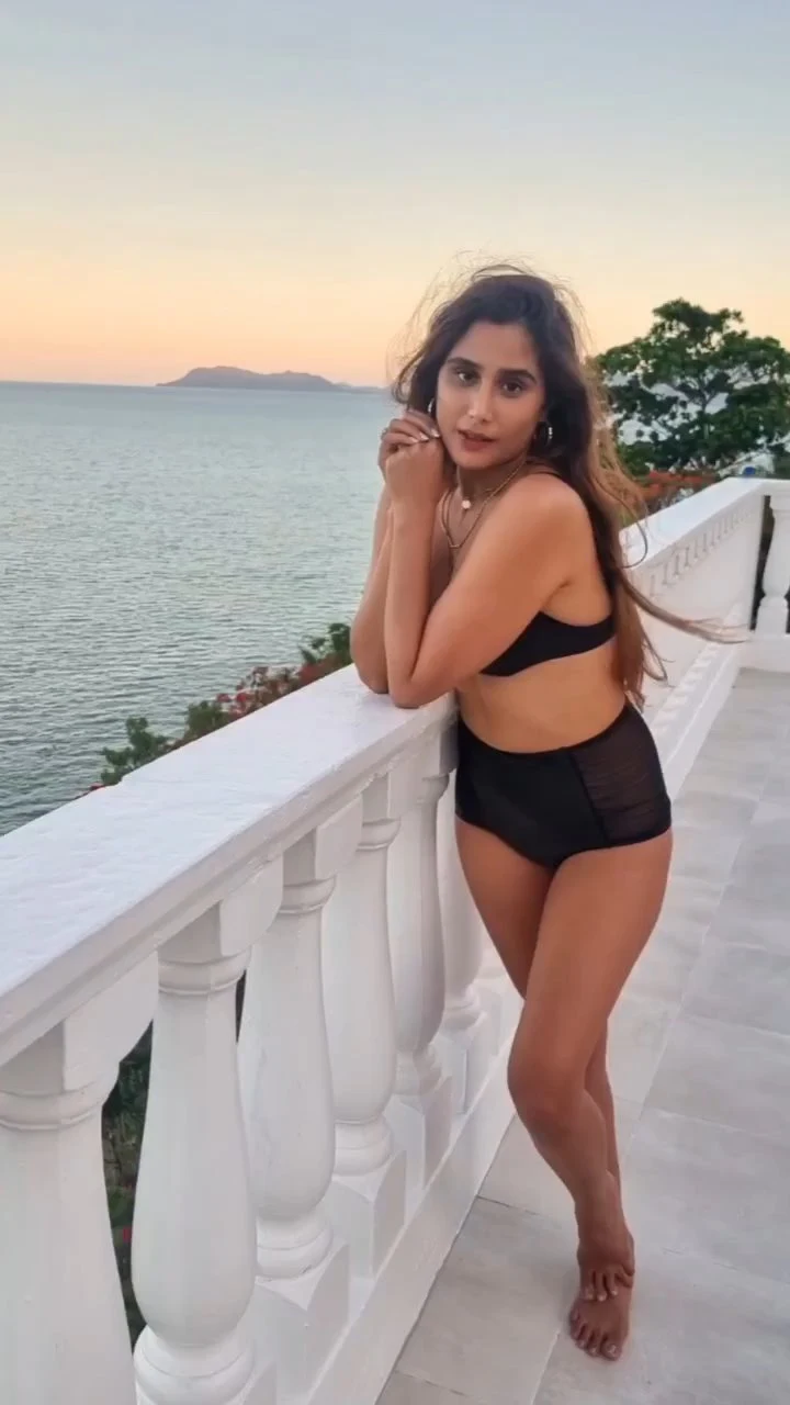 nikhita chopra black bikini sexy body