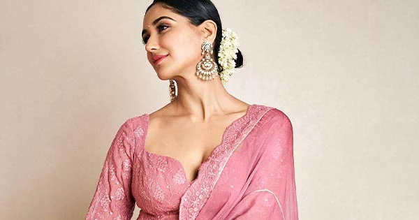 Nikita Dutta in pink saree with backless blouse looked breathtaking – see now.