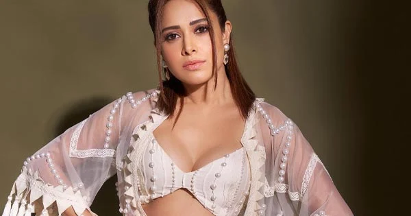 nushrratt bharuccha white outfit cleavage