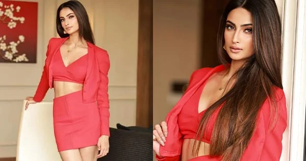 Palak Tiwari red outfit hot actress