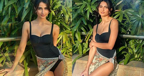 Palak Tiwari in black swimsuit flaunts her fine figure and sets social media on fire.