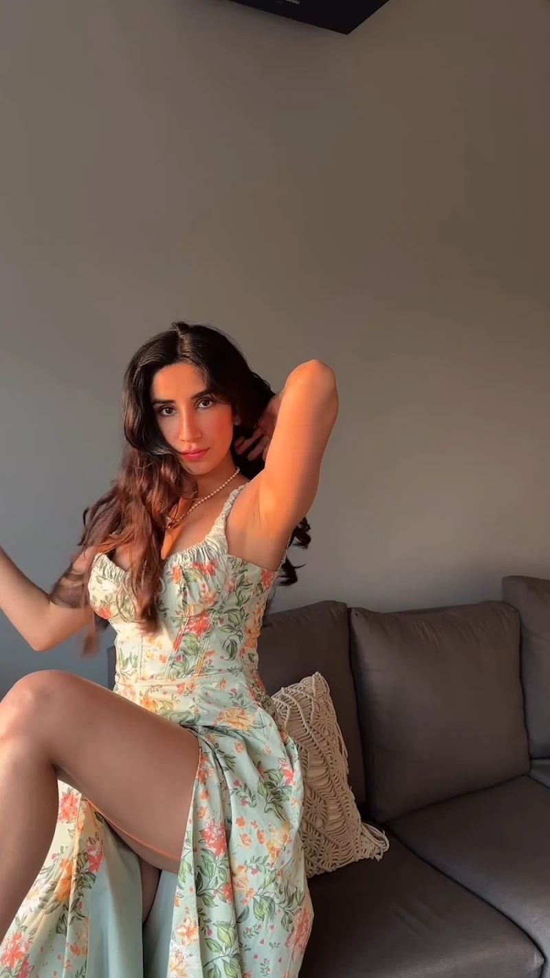 parul gulati high slit dress sexy legs armpit