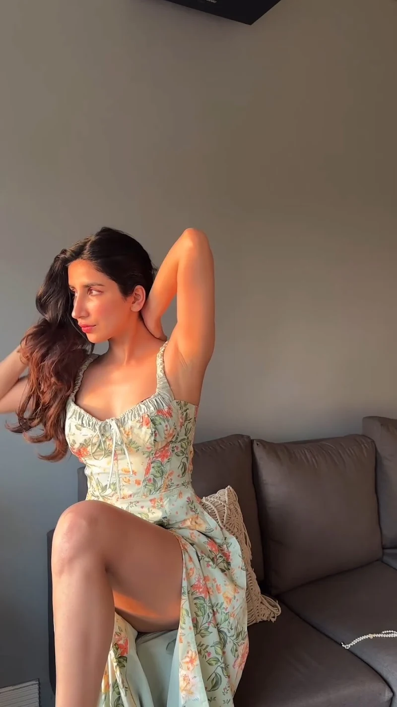 parul gulati high slit dress sexy legs armpit