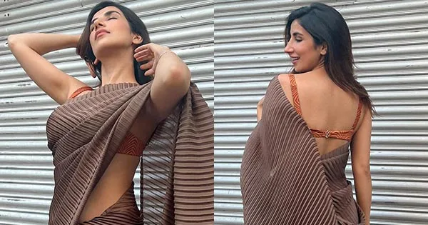 Parul Gulati drops new stunning pictures in saree with backless blouse – see now.