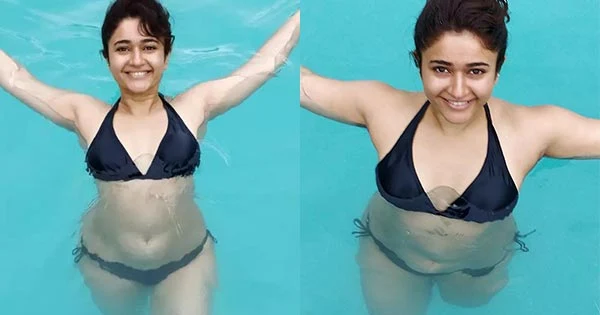 Poonam Bajwa flaunts her voluptuous fine curves in black bikini – see photos.