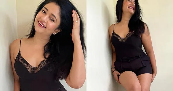 Poonam Bajwa wowed fans in this short black outfit hugging her fine curvy figure – see now.