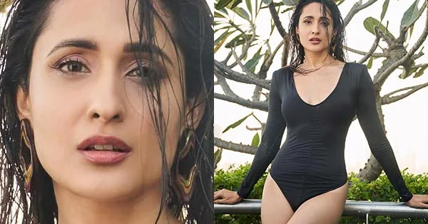 Pragya Jaiswal in black bodysuit shows off her fine body and sexy legs – see now.