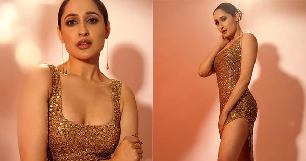 Pragya Jaiswal in high slit shimmery gown is too hot to handle – see her glamorous avatar.