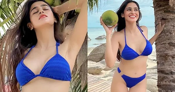 prakriti pavani blue bikini sexy body