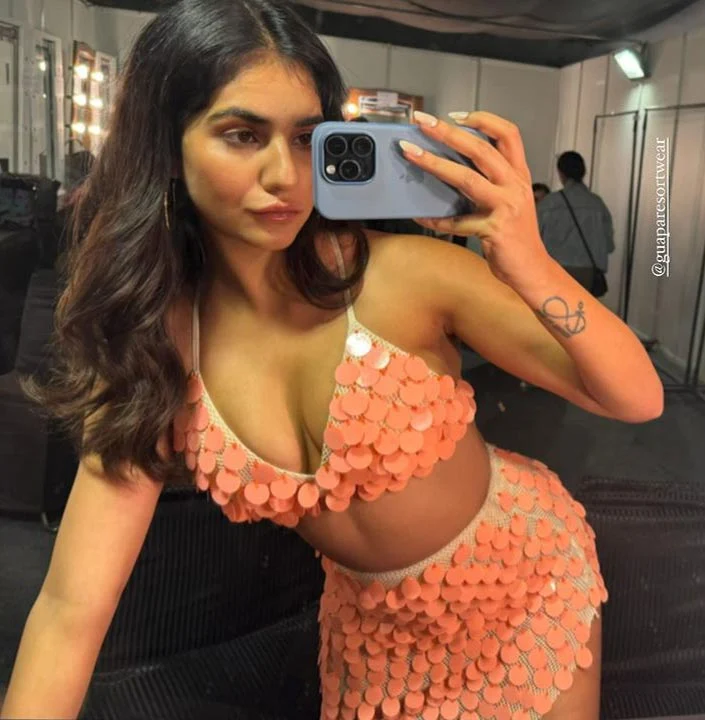 radhika seth cleavage tiny top