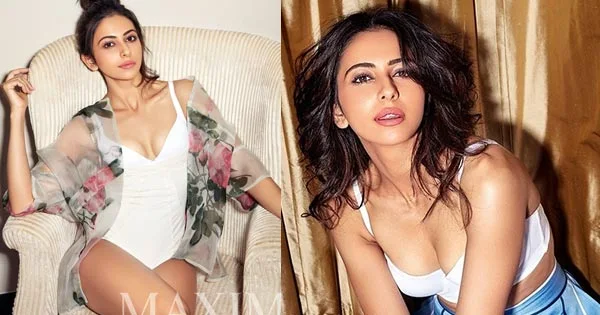 Rakul Preet Singh’s hot photoshoot for Maxim magazine – watch this Indian actress sizzle in various revealing outfits.