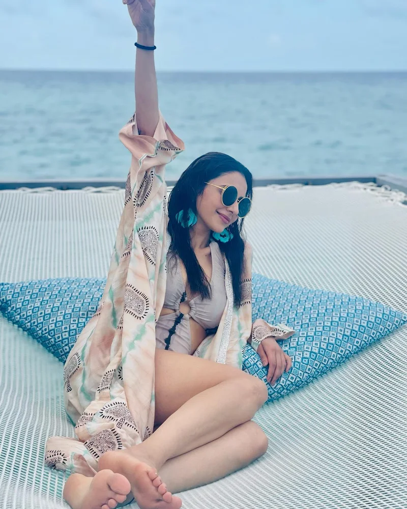 Rakul Preet swimsuit hot actress vacation photos