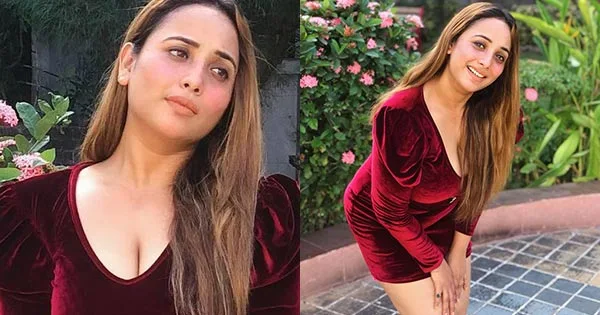 Rani Chatterjee in this tight fit short dress flaunts her fine curves and sets things on fire.