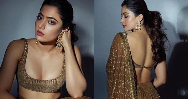 Rashmika Mandana looked breathtaking in this Indian attire flaunting her sexy back – see photos.