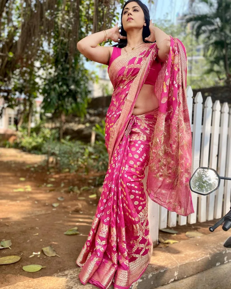 reema worah navel saree curvy indian actress