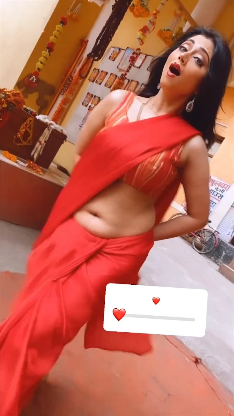 Reema Worah navel saree curvy actress