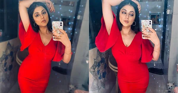 Reema Worah in red dress flaunts her fine curves – see latest mirror selfies.