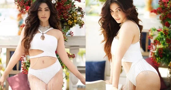 Reyhnaa is too hot to handle in this white bikini flaunting her fine sexy body – see photos.