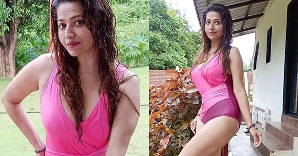 RIdhiema Tiwari swimsuit curvy body tv actress