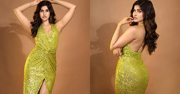 Sakshi Malik curvy body shimmery dress