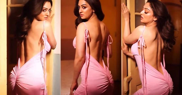 Sandeepa Dhar flaunts her sexy back in this backless pink bodycon dress – watch hot video.