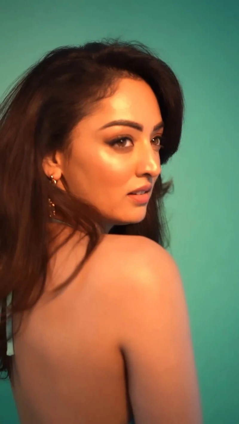 Sandeepa Dhar backless tiny top high slit skirt sexy body