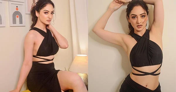 Sandeepa Dhar is too hot to handle in this stylish black outfit revealing her sexy legs – see now.