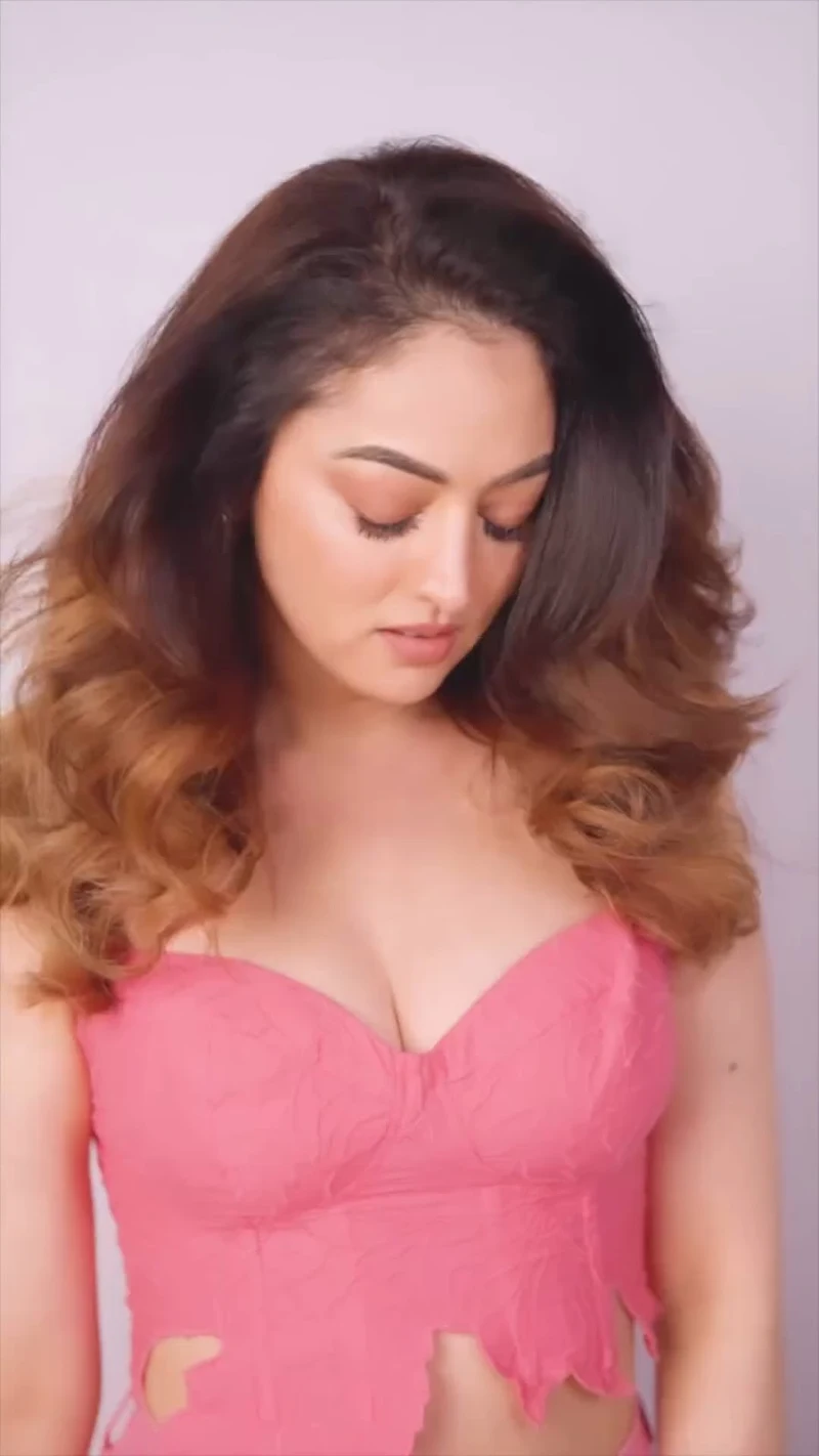 sandepa dhar cleavage pink outfit.jpg