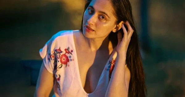 Sanjeeda Shaikh in cleavage baring deep neckline simple dress wows fans – see now.