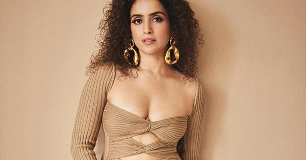 sanya malhotra cleavage cutout dress jawan actress