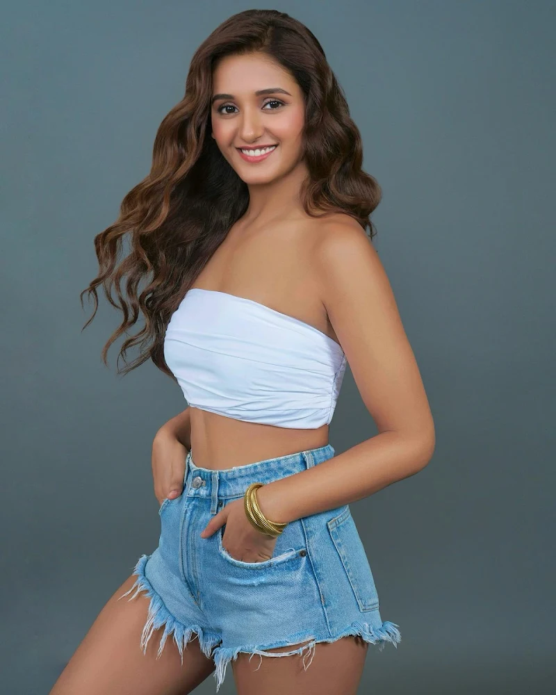 shakti mohan crop top shorts