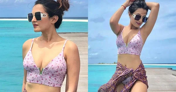 Shiny Doshi flaunts her slim toned figure in this swimsuit – see photos.