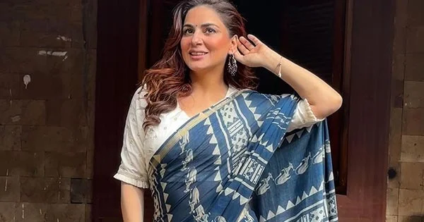 Shraddha Arya looked simply stunning in this printed saree – see now.