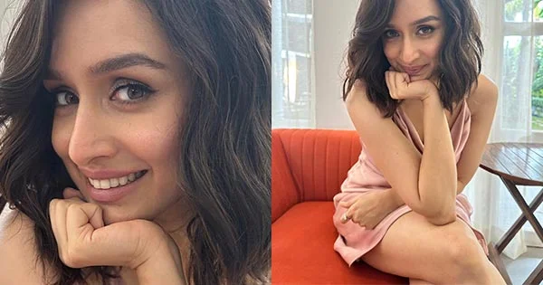 Shraddha Kapoor’s pretty & hot look in short pink dress flaunting her sexy legs.