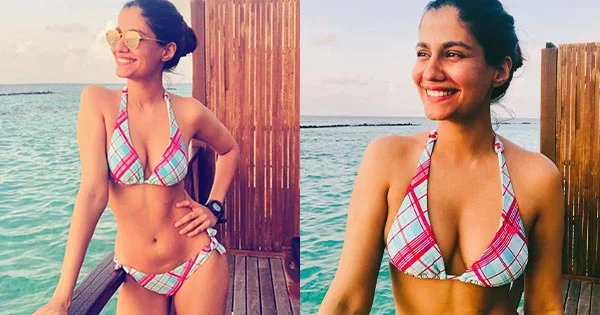 Shreya Dhanwanthary flaunting her sexy body in two piece bikini – see hot photos.